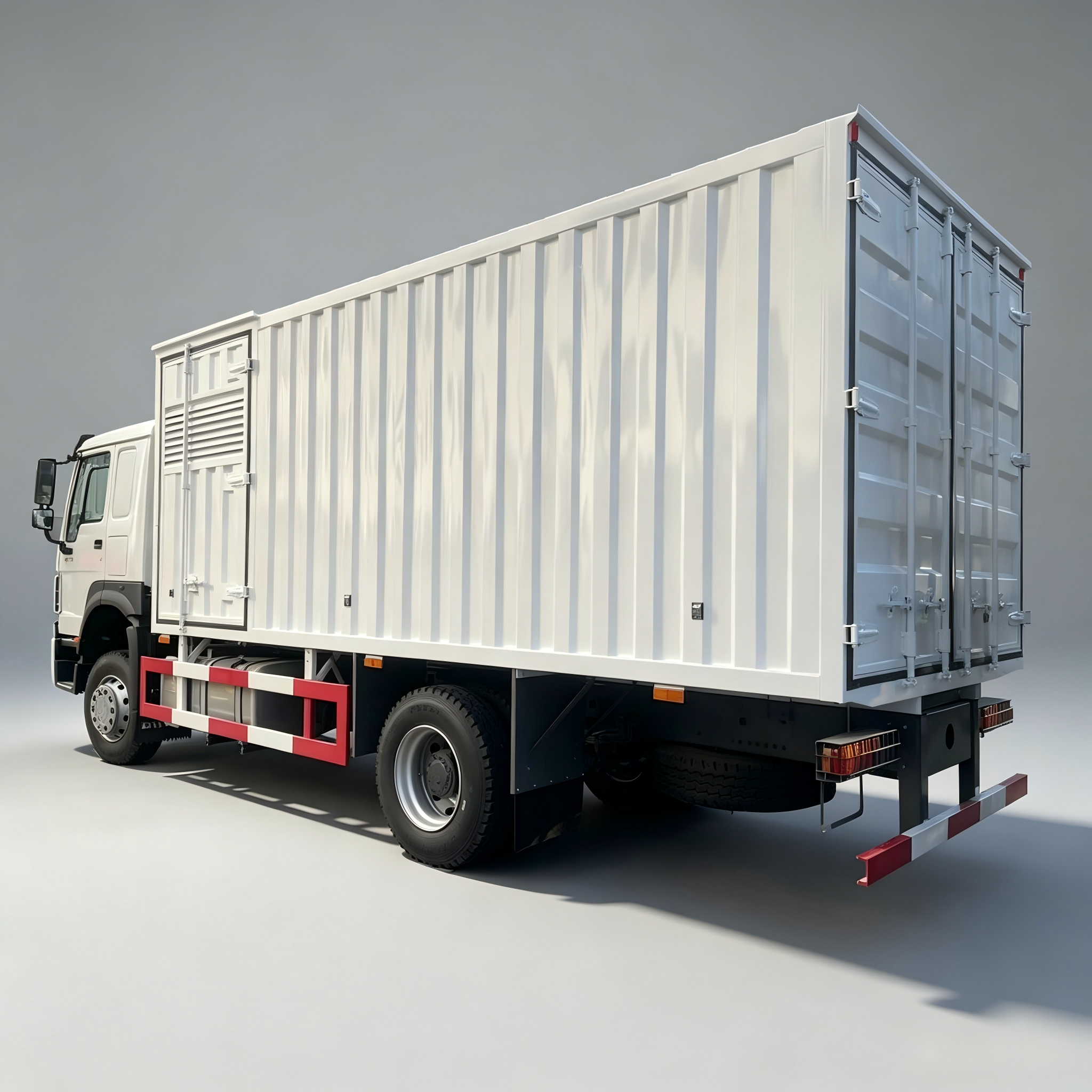 Sinotruk Howo 4x2 Box Cargo Truck - Imagen 2