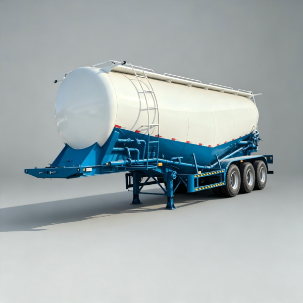 3 Axles 45cbm 60tons Bulk Cement Trailer For Sale