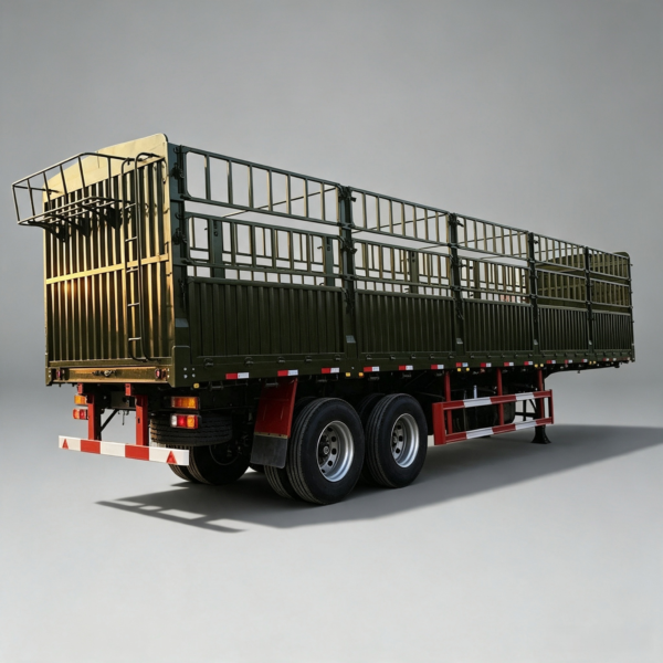 3 Axle 60 Ton Fence Cargo Semi Trailer
