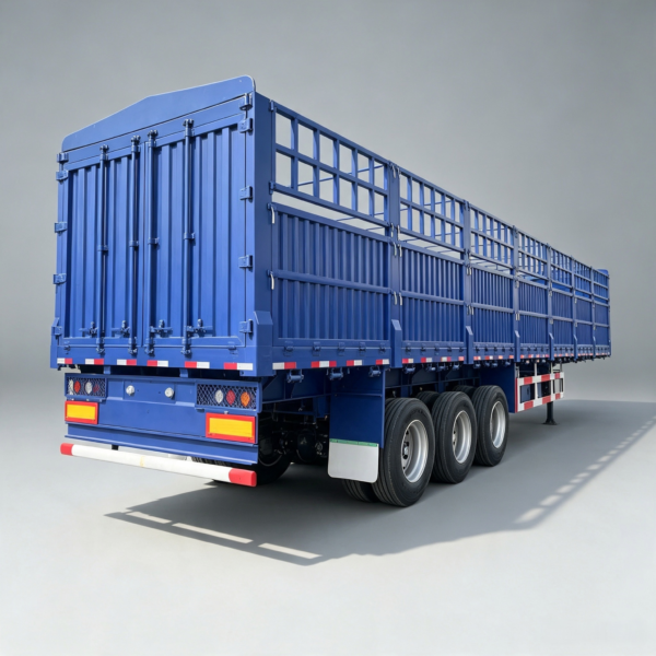 4 Axle Fence Cargo Truck Trailer