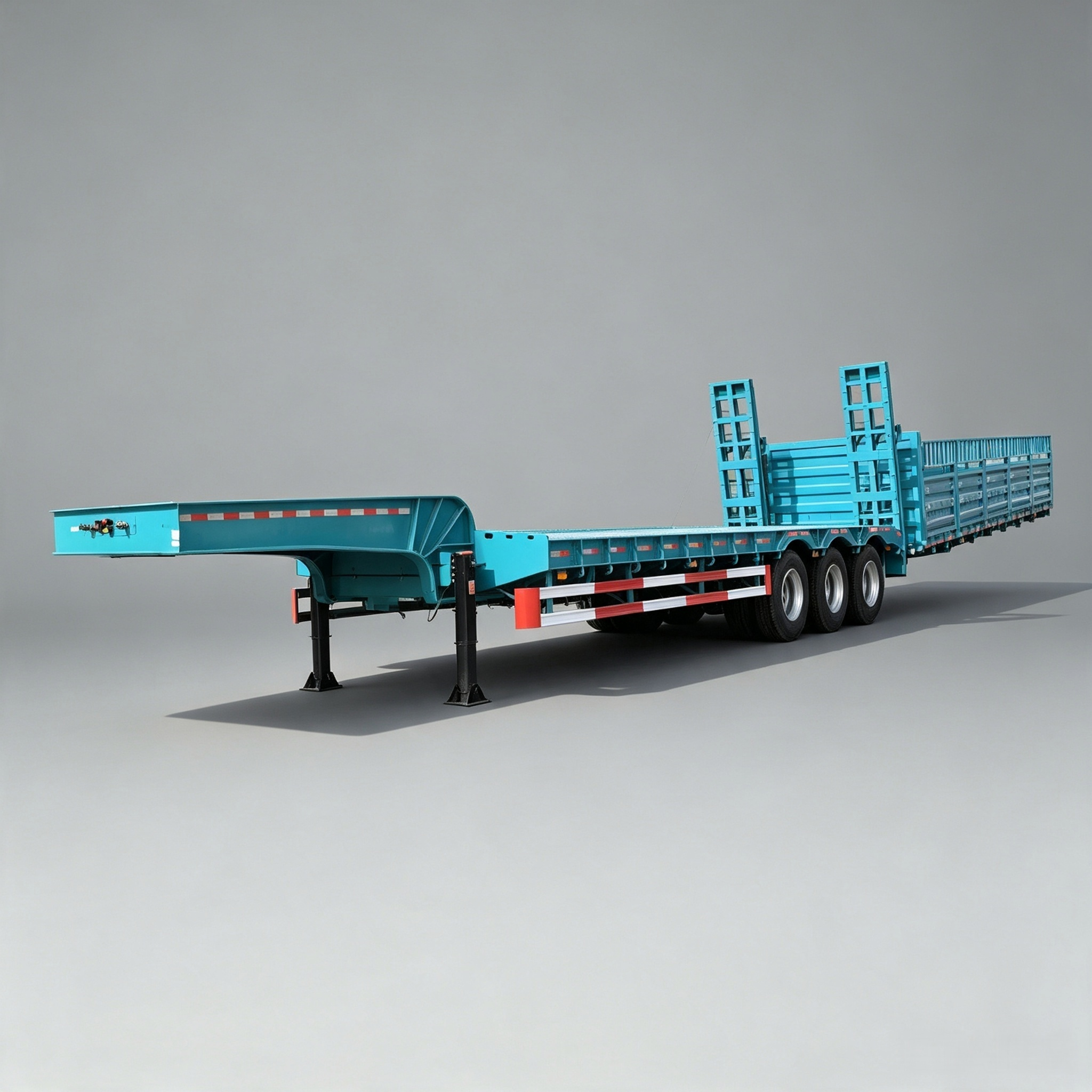 3 Axle 60 tons Semi Low Bed Trailer - Image 2