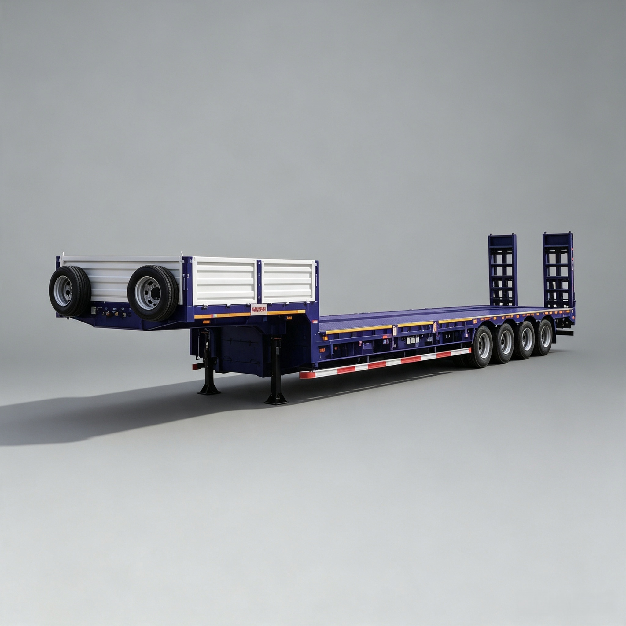 3 Axle Spring Ladder Low Bed Semi-Trailer - Image 4