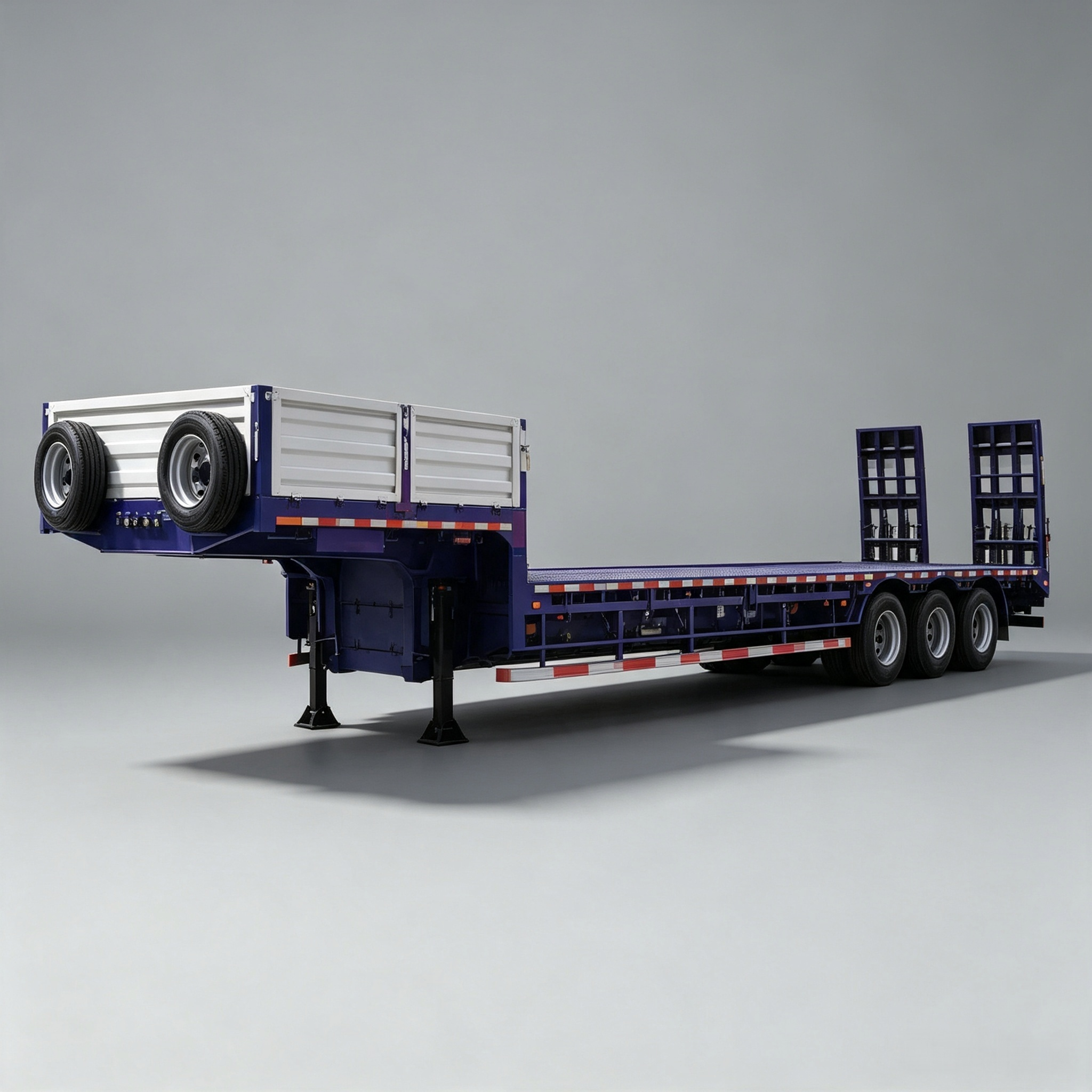 3 Axle Spring Ladder Low Bed Semi-Trailer - Image 5