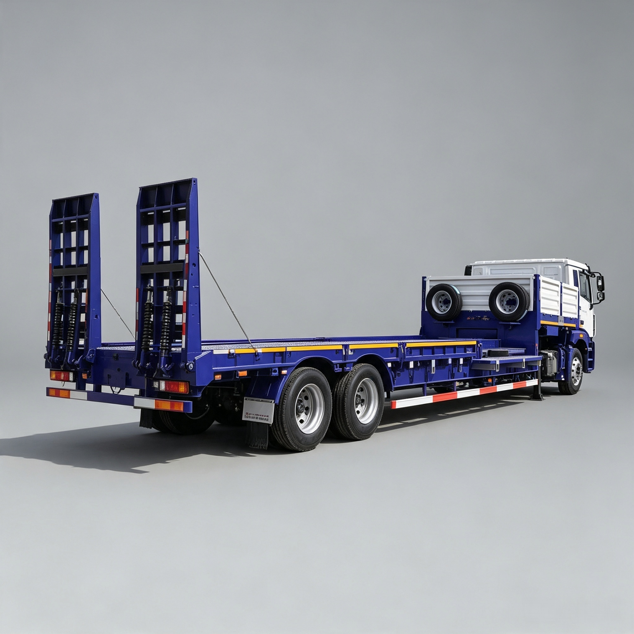3 Axle Spring Ladder Low Bed Semi-Trailer - Image 7