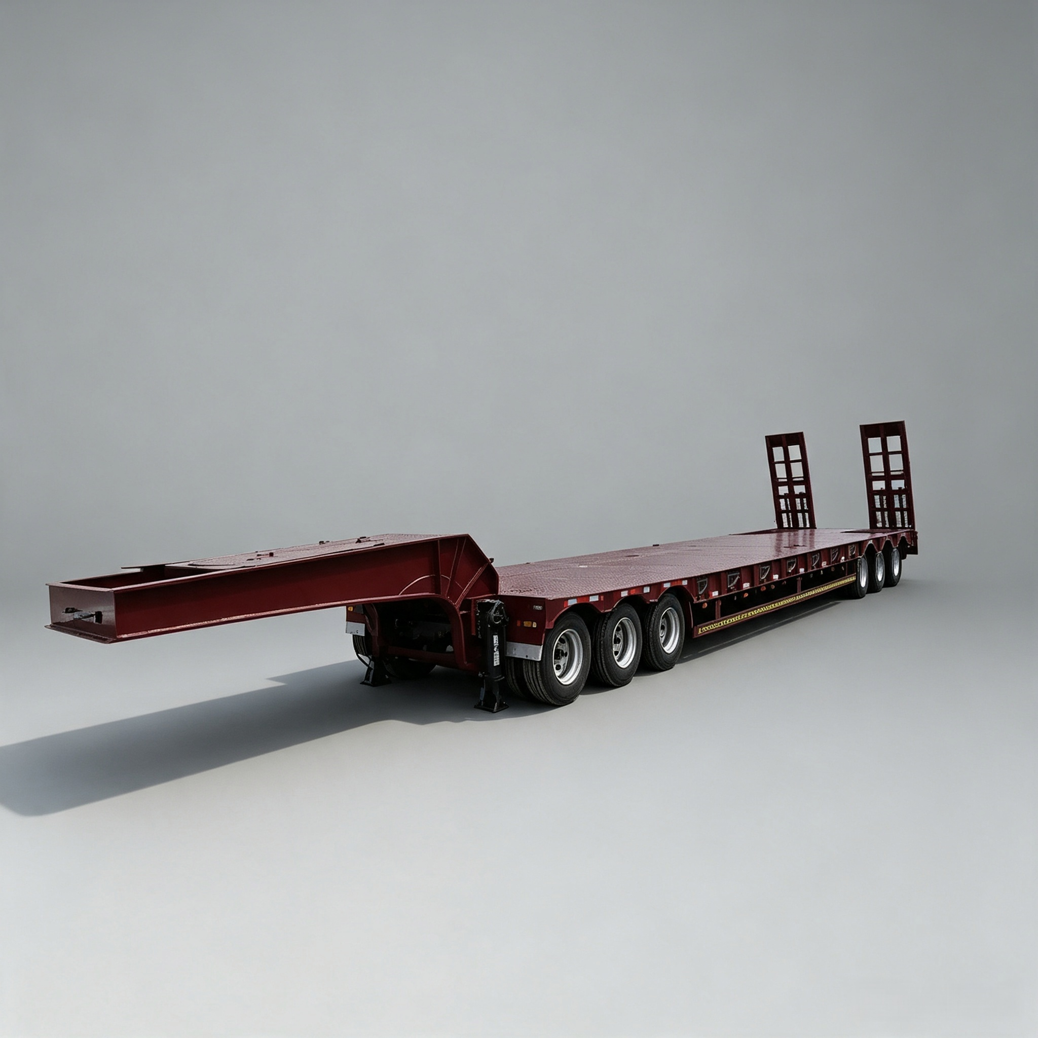 3 Axles 40 ton Excavator Lowbed Trailers - Image 4