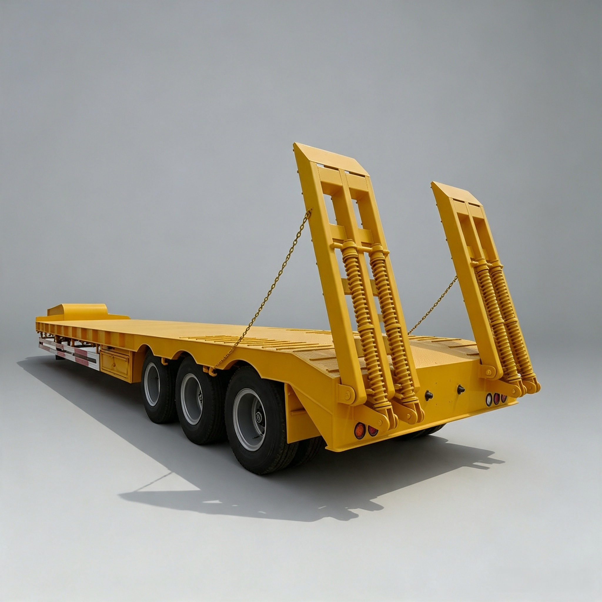 3 Axles 60 ton Excavator Lowbed Trailers - Image 3