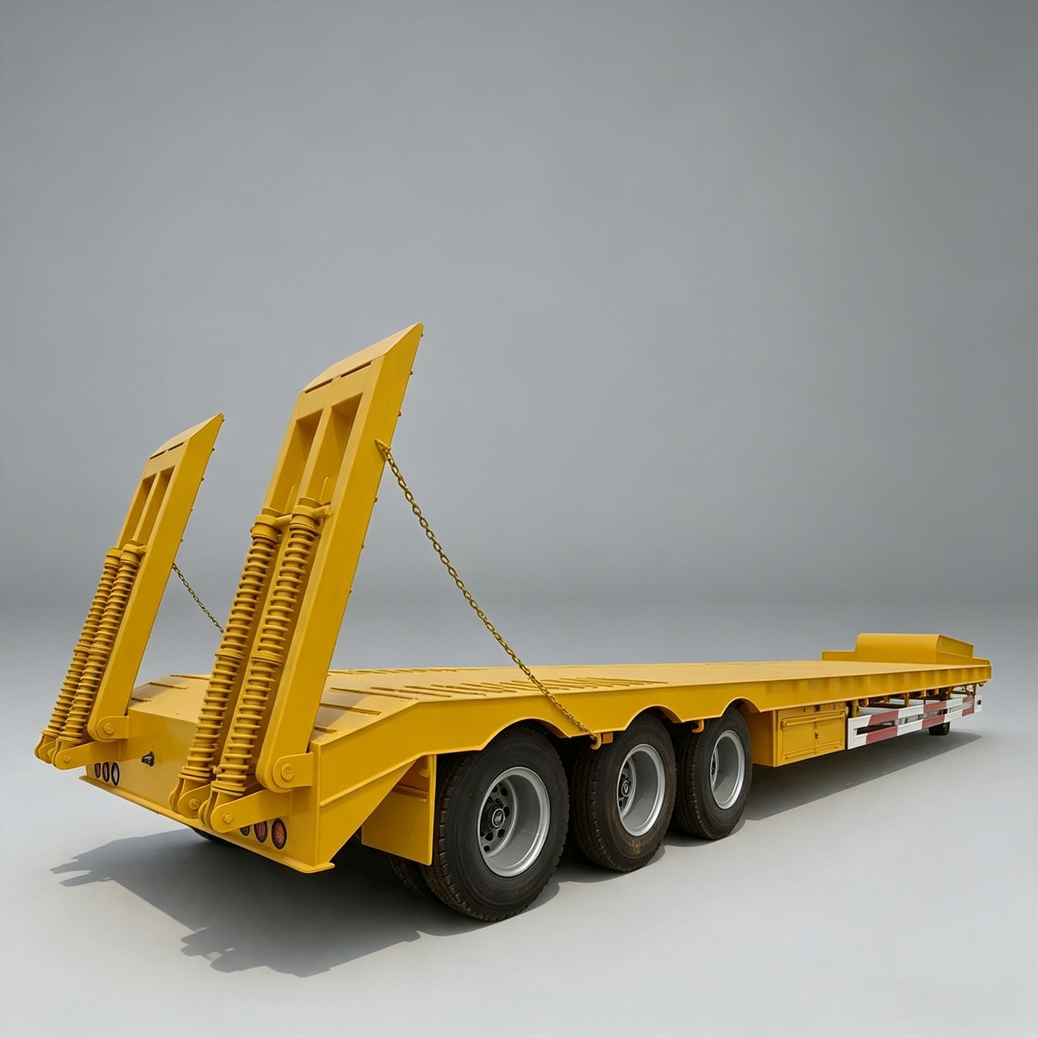 3 Axles 60 ton Excavator Lowbed Trailers