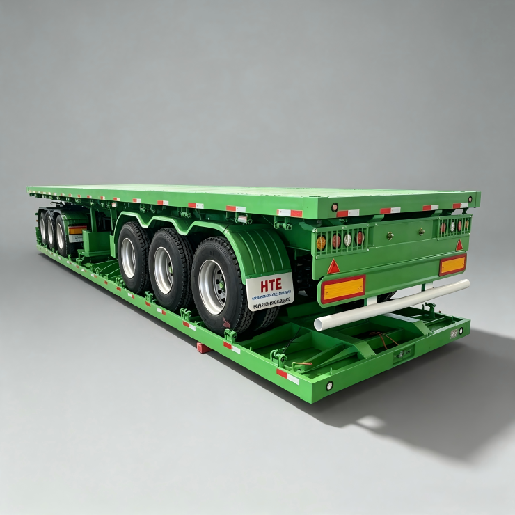 60 Ton 3 Axle Drop Side Semi Trailer