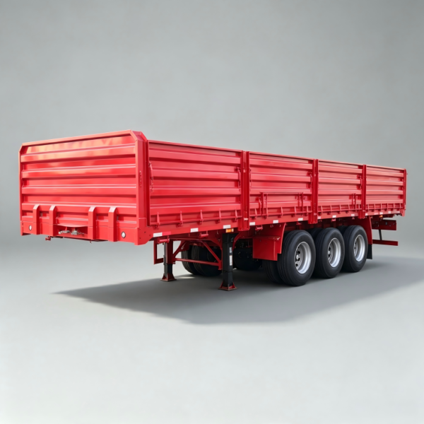 Tri Axle Drop Side Semi Trailer